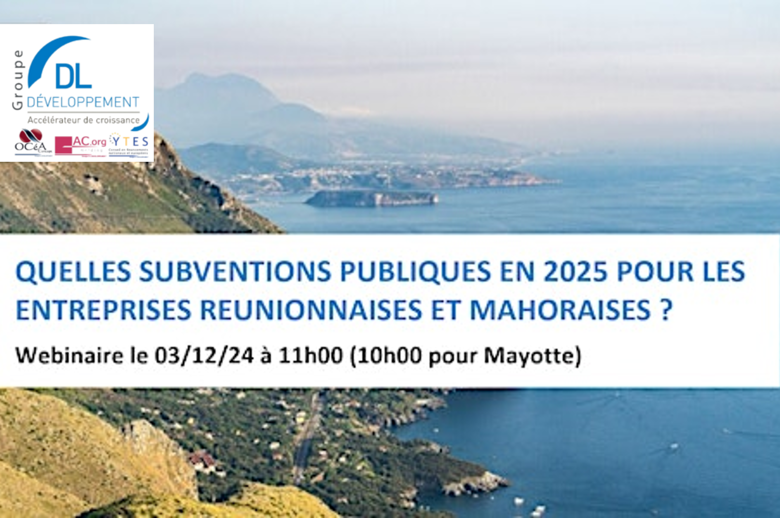 Quelles subventions 2025 à la Réunion et Mayotte ? – Webinaire le 02/12/24