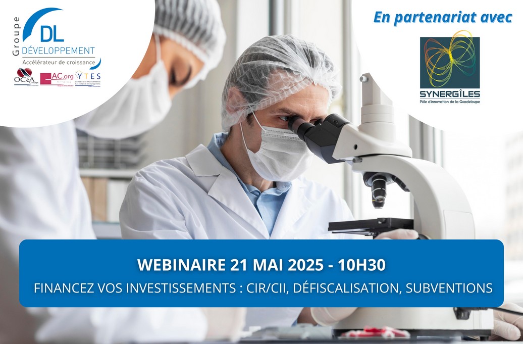 [Webinaire] Financez vos investissements : CIR/CII, défiscalisation, subventions
